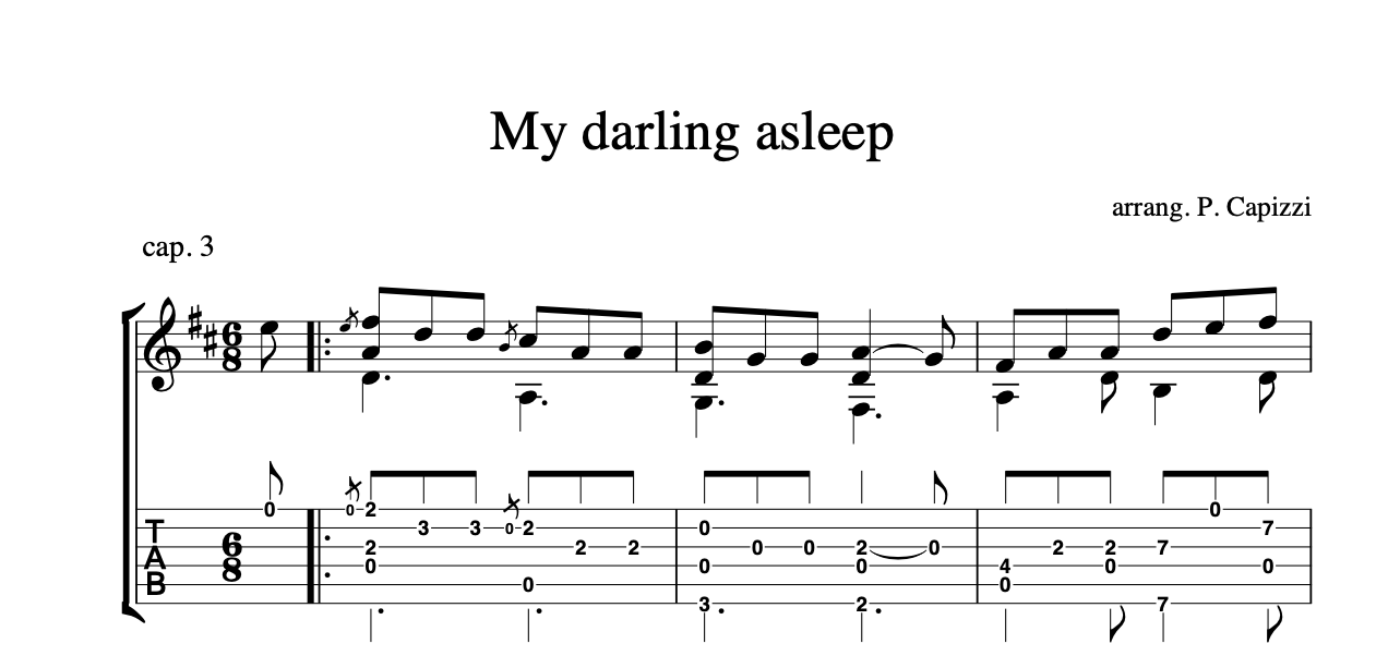 My Darling Asleep