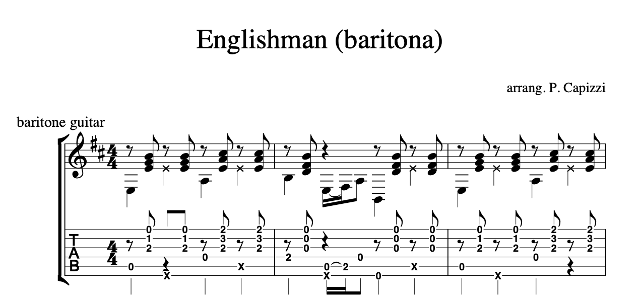 Englishman - baritone